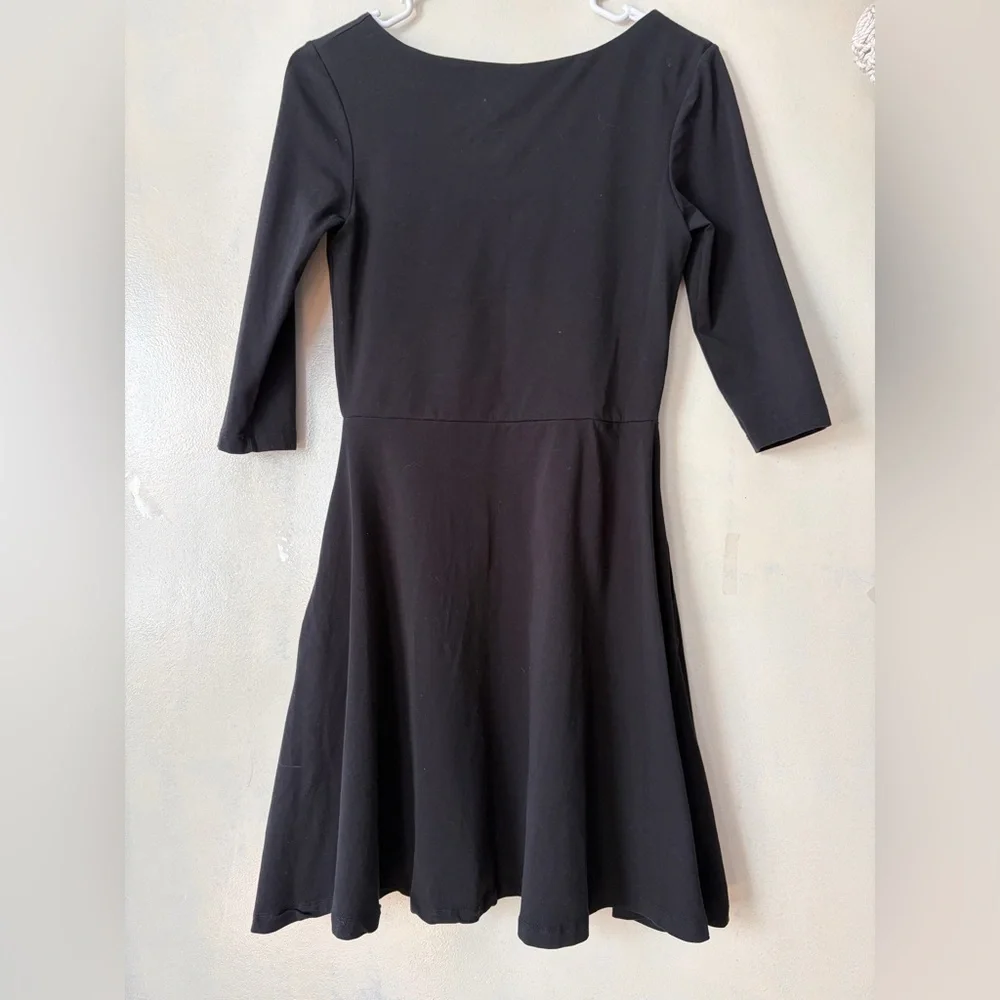 Women’s pact organic cotton skater dress scoop neck staple pockets size S